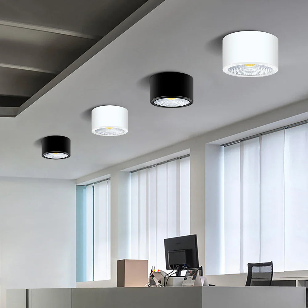 Dimmable LED Surface-Mount Spotlights for Interior Decor