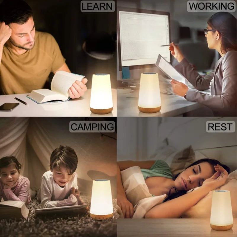 Portable USB Rechargeable Desk Lamp with Adjustable Brightness