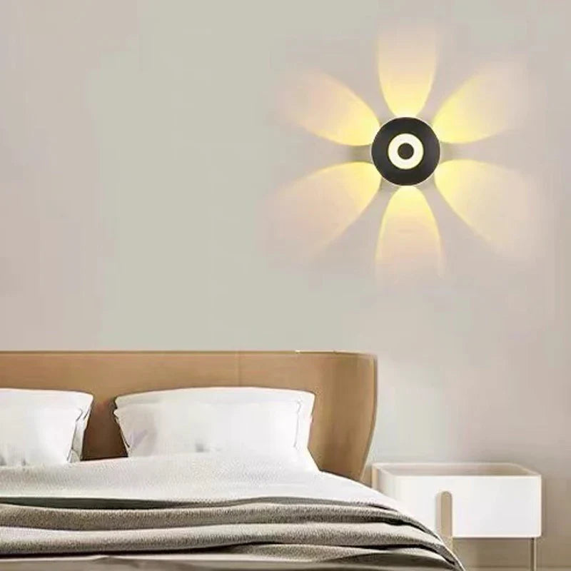 Four-Sided Hemisphere LED Wall Sconce - 4W Indoor & Outdoor Decor