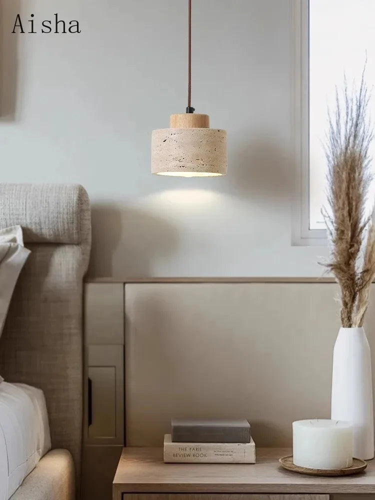 Retro Cave Stone Pendant Light for Home Decor