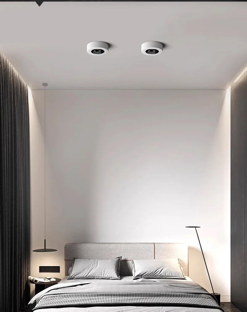 9W COB LED Surface-Mounted Downlight - White Ceiling Spot Light