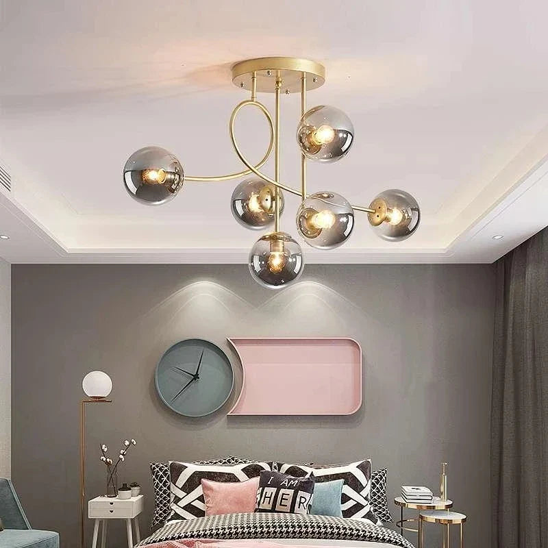 Modern Minimalist Nordic Gold LED Magic Bean Pendant Light