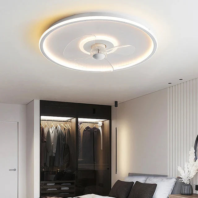Smart Ceiling Fan with Remote Control and LED Light