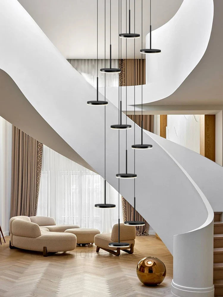 Modern Nordic Design LED Circular Pendant Light