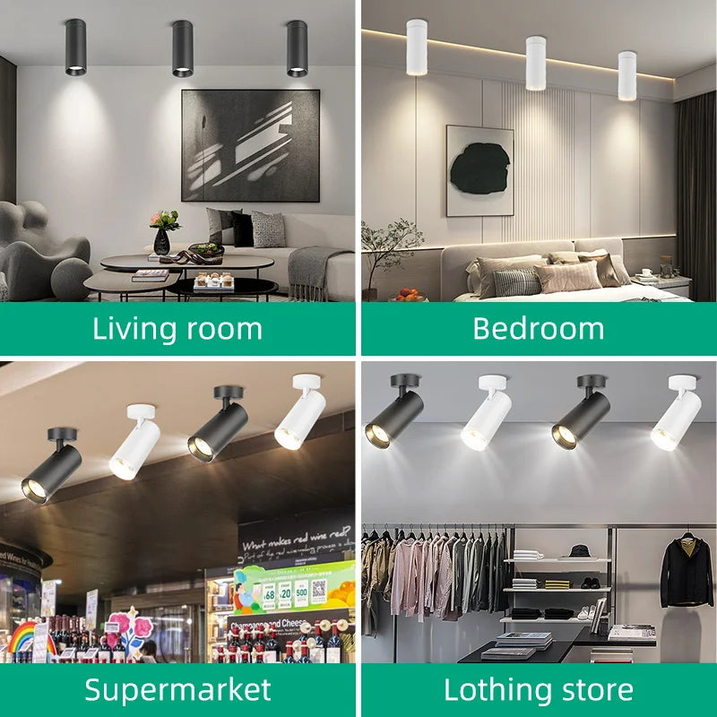 Modern Surface-Mounted LED Ceiling Spot Light
