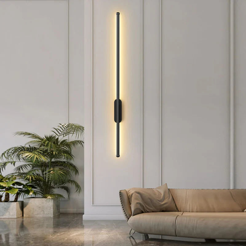 Gold and Black Indoor LED Wall Sconce