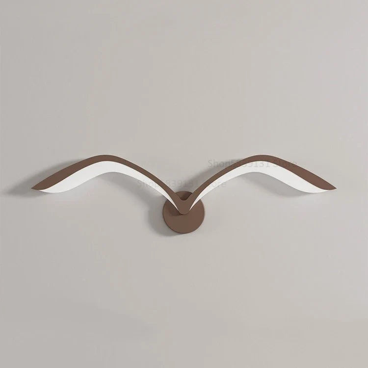 Modern LED Wall Sconce in Acrylic Seagull Design