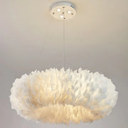 Nordic LED Pendant Light with Feather Suspension