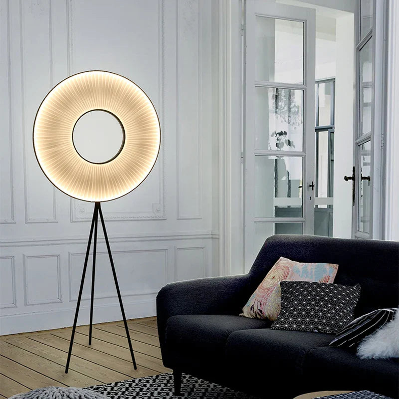 Creative Nordic Floor Lamp with Pleated Fabric