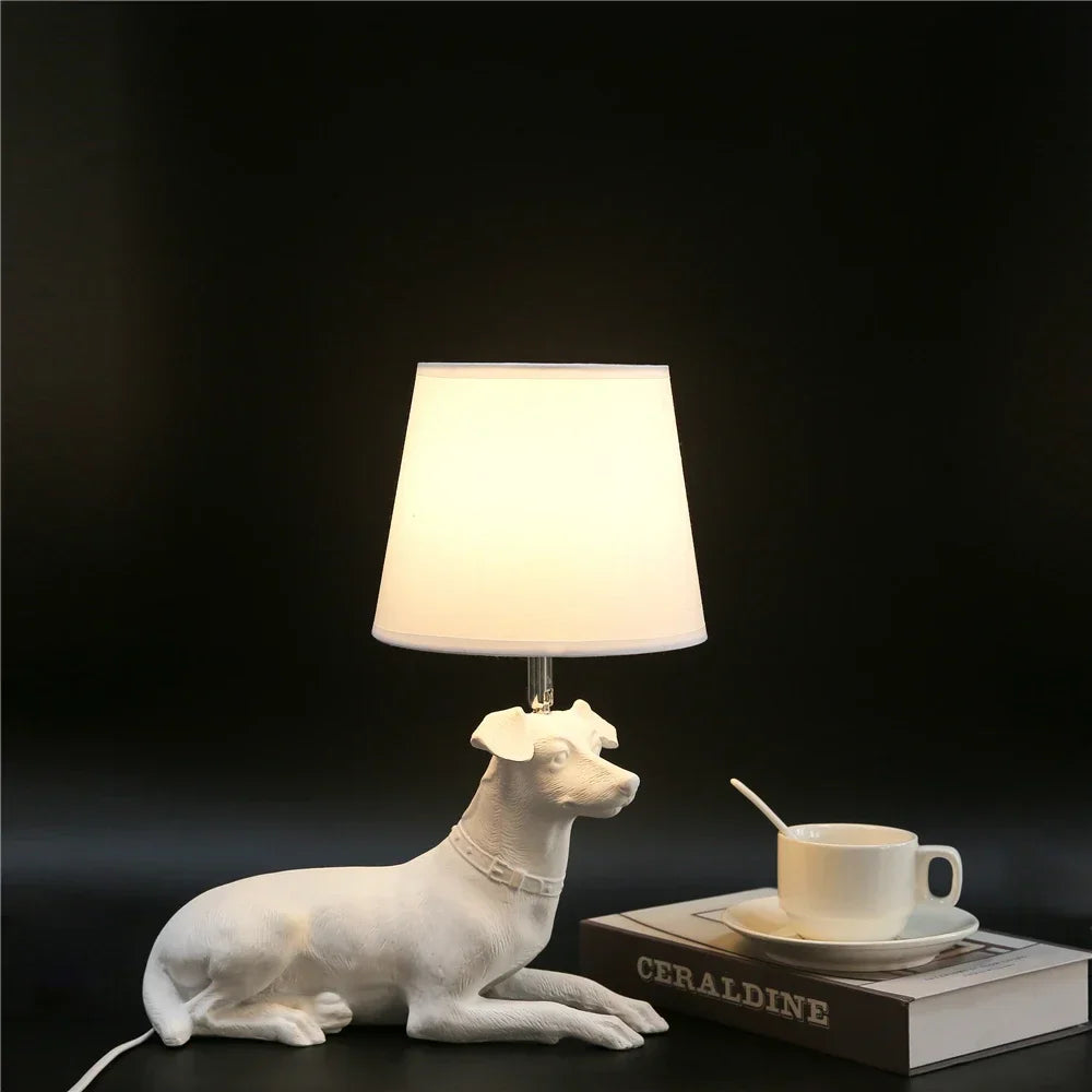 Modern Nightstand Lamp for Pets and Decorative Lighting