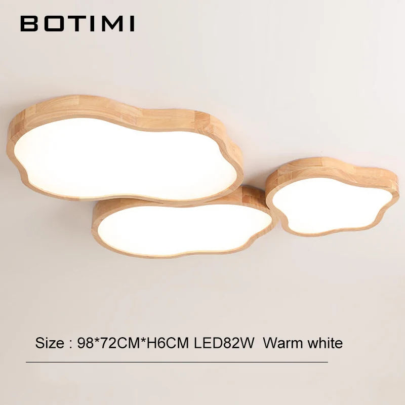 Modern LED Wood Ceiling Light Fixture