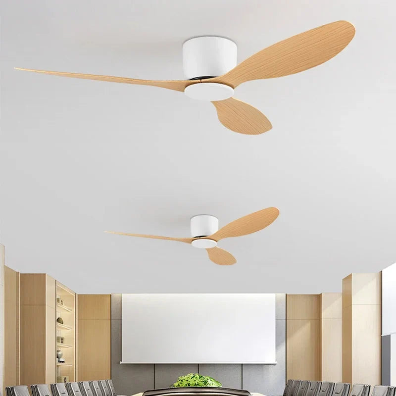 Simple Modern Ceiling Fans with Remote Control - No Light