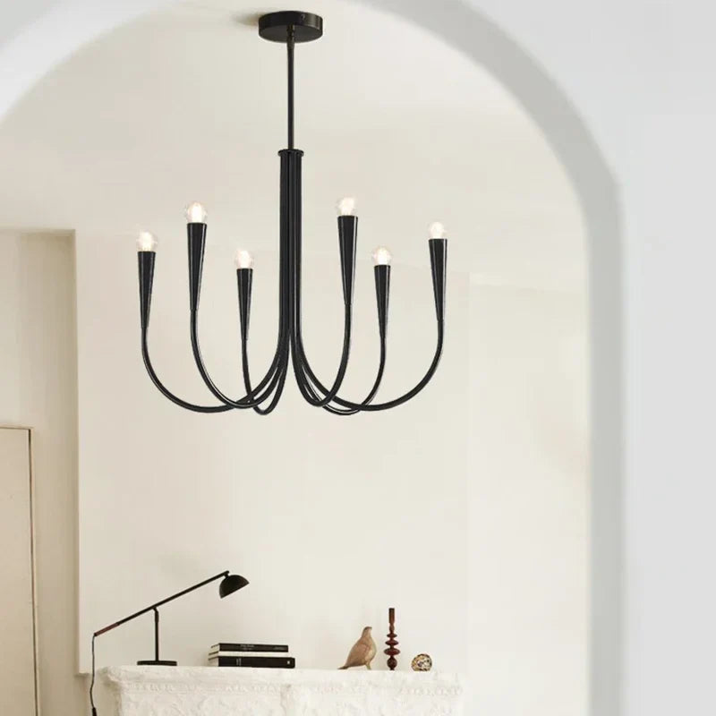 French Style Decorative Candle-Shaped Pendant Light