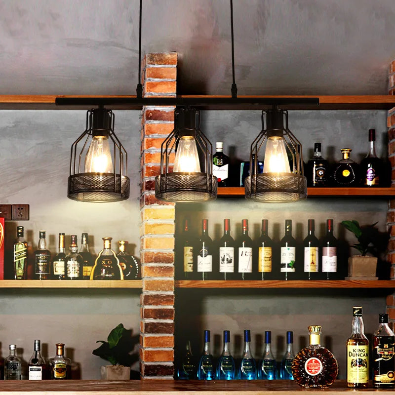 Industrial Retro Style 3/4/5-Light Pendant Lamp