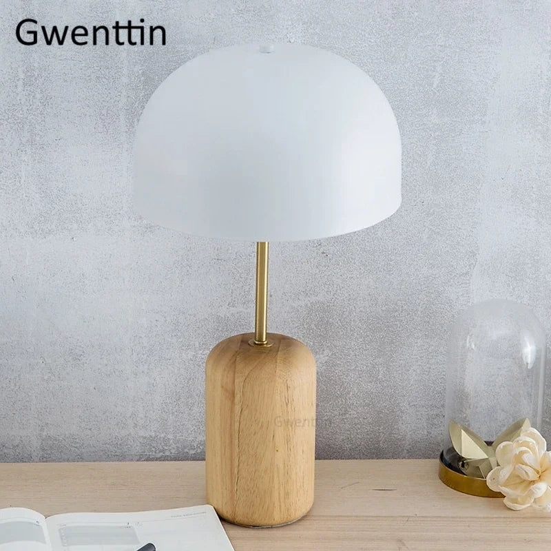 Nordic Wooden Lamps for Decorative Office and Reading