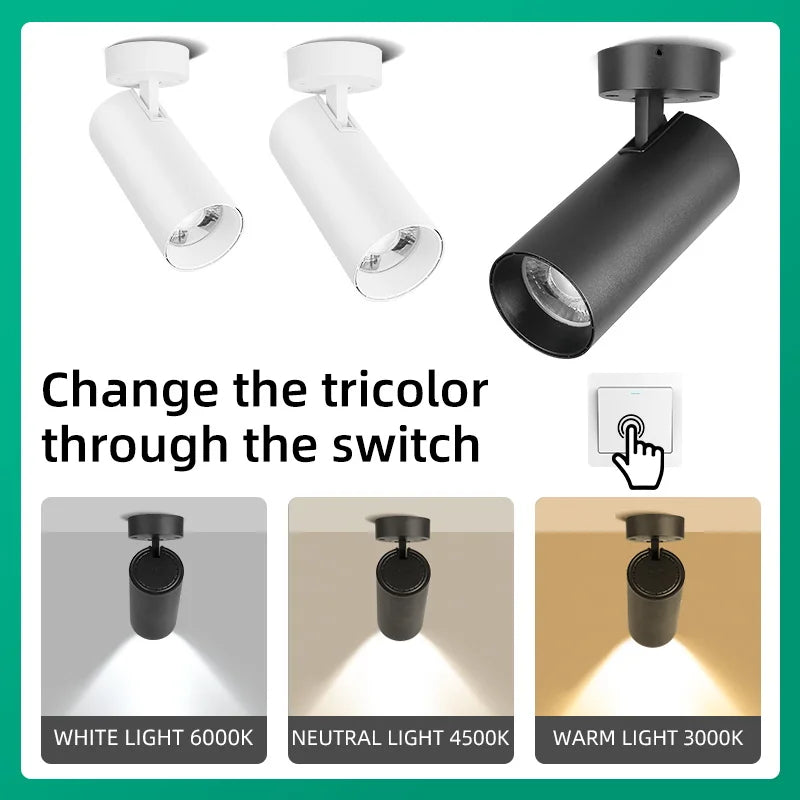 Modern Surface-Mounted LED Ceiling Spot Light
