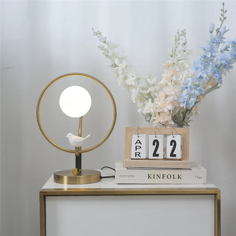 Modern Glass Nordic Decorative Lamp with Included Bulbs
