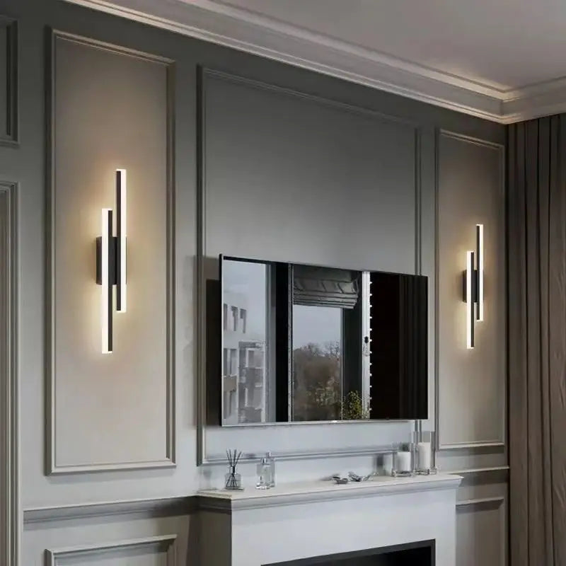 LED Copper Wall Sconce with Acrylic Tube Shade for Indoor Lighting