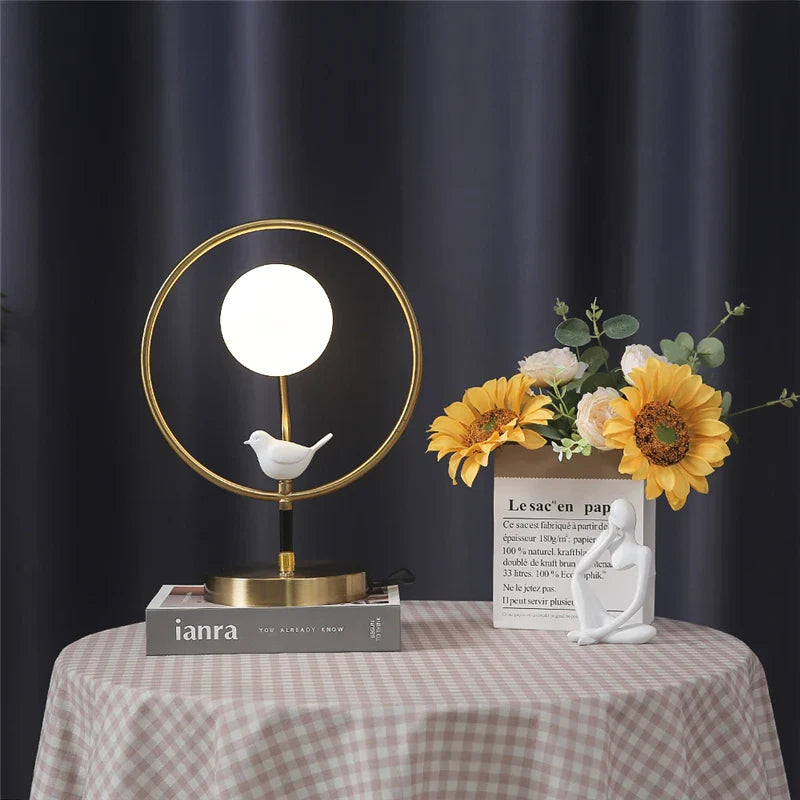 Modern Glass Nordic Decorative Lamp with Included Bulbs