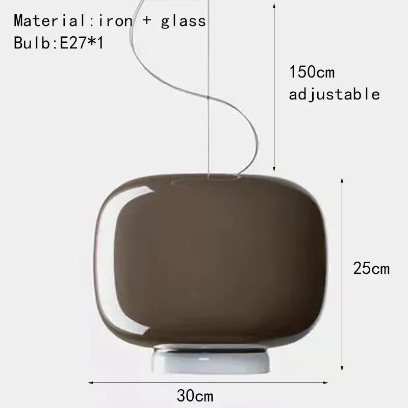 Italian Glass Pendant Light for Bars and Restaurants