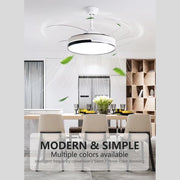 Invisible Ceiling Fan with Light Chandelier for Home