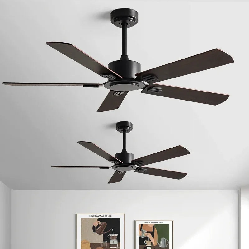 Retro Industrial Ceiling Fan Without Light and Remote Control