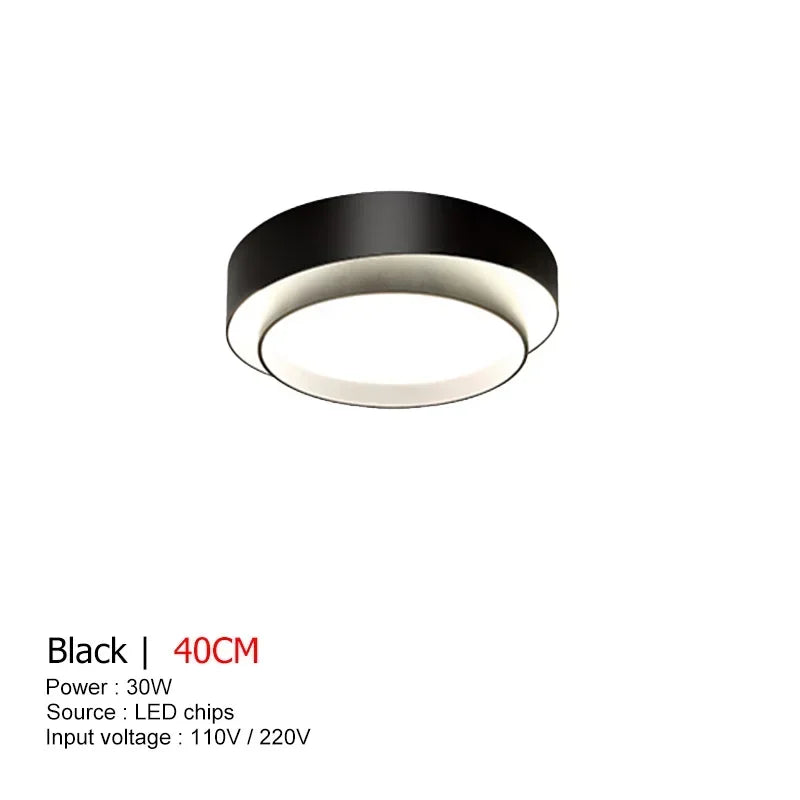 Modern Round LED Ceiling Light with Remote Control for Decoration