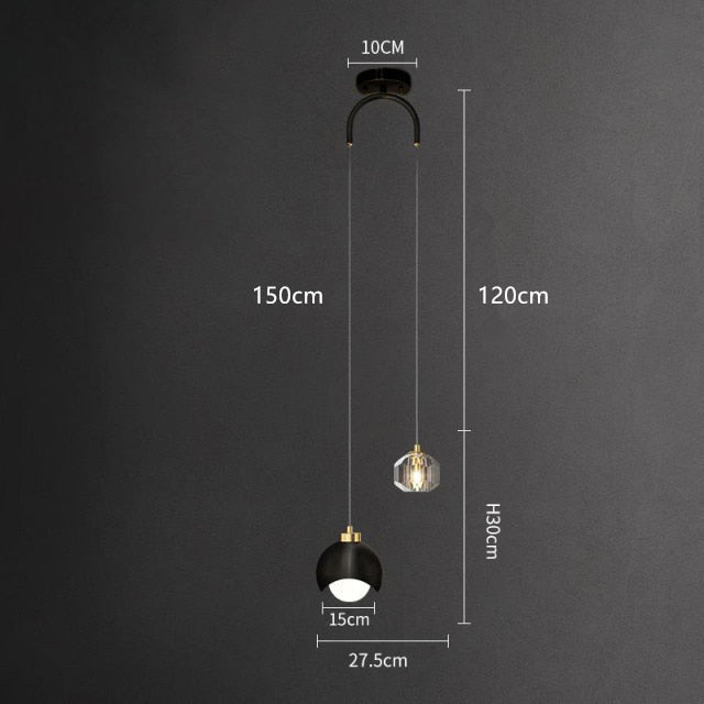 Thea Double Light Source LED Pendant Light Design