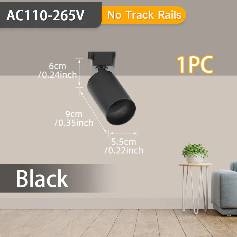LED Track Spotlight for Indoor Lighting and Decoration