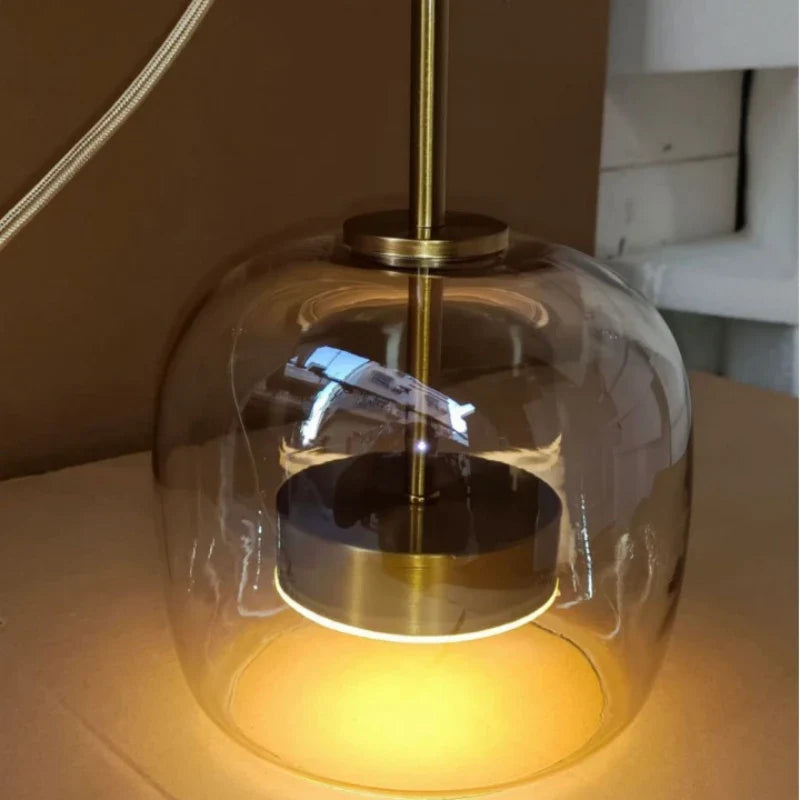 Italian Minimalist Glass Pendant Light for Modern Lighting