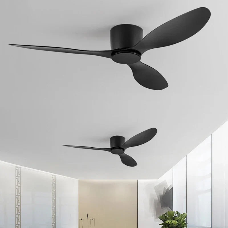 Simple Modern Ceiling Fans with Remote Control - No Light