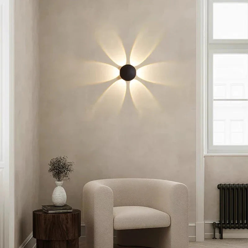 Four-Sided Hemisphere LED Wall Sconce - 4W Indoor & Outdoor Decor