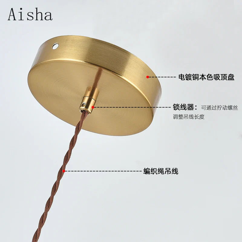 Japanese Wabi-Sabi Nightstand Lamp in Iron and Walnut Wood
