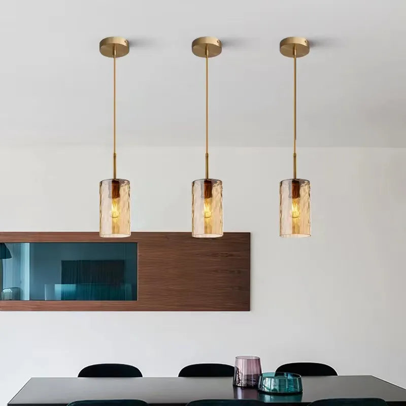 Nordic LED Glass Pendant Light for Kitchen Lighting