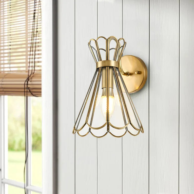 Luxury Copper LED Wall Sconce