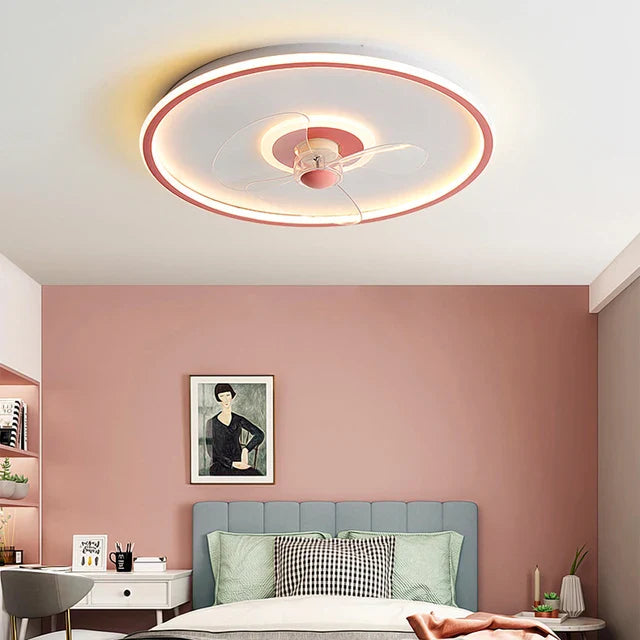 Smart Ceiling Fan with Remote Control and LED Light