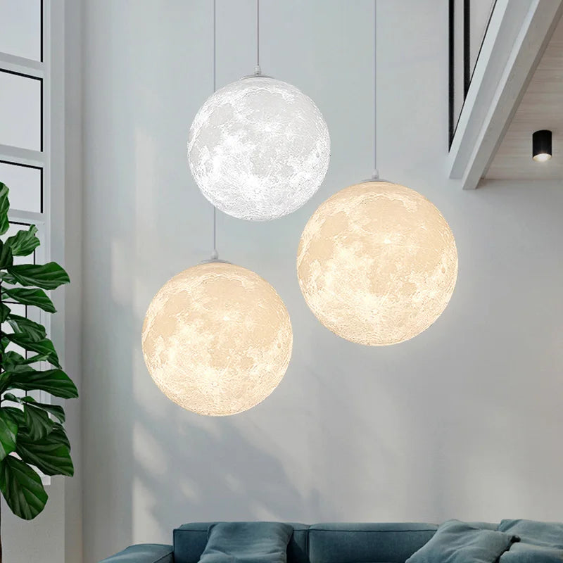 3D Printed Moon Ball Pendant