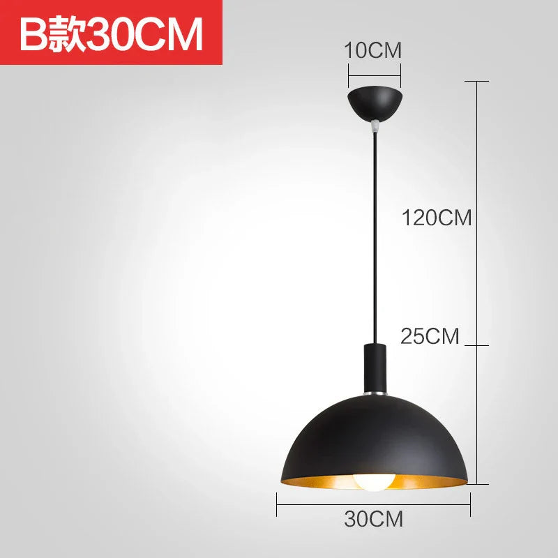 Retro Industrial LED Iron Nordic Pendant Light