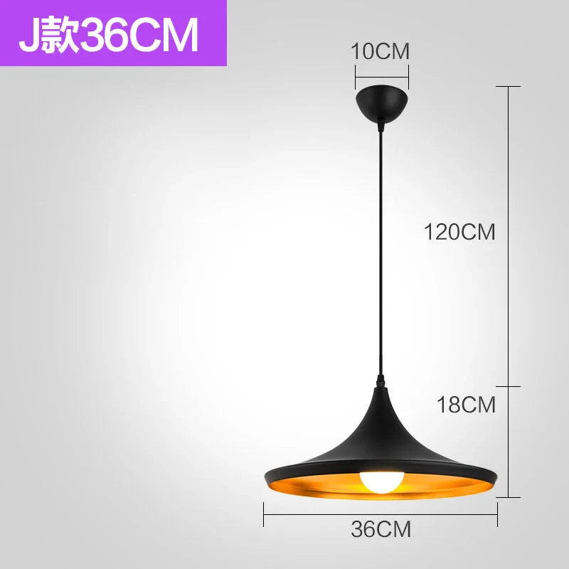 Retro Industrial LED Iron Nordic Pendant Light