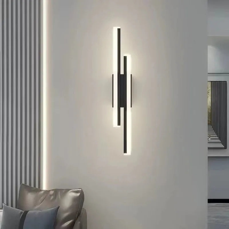 LED Copper Wall Sconce with Acrylic Tube Shade for Indoor Lighting