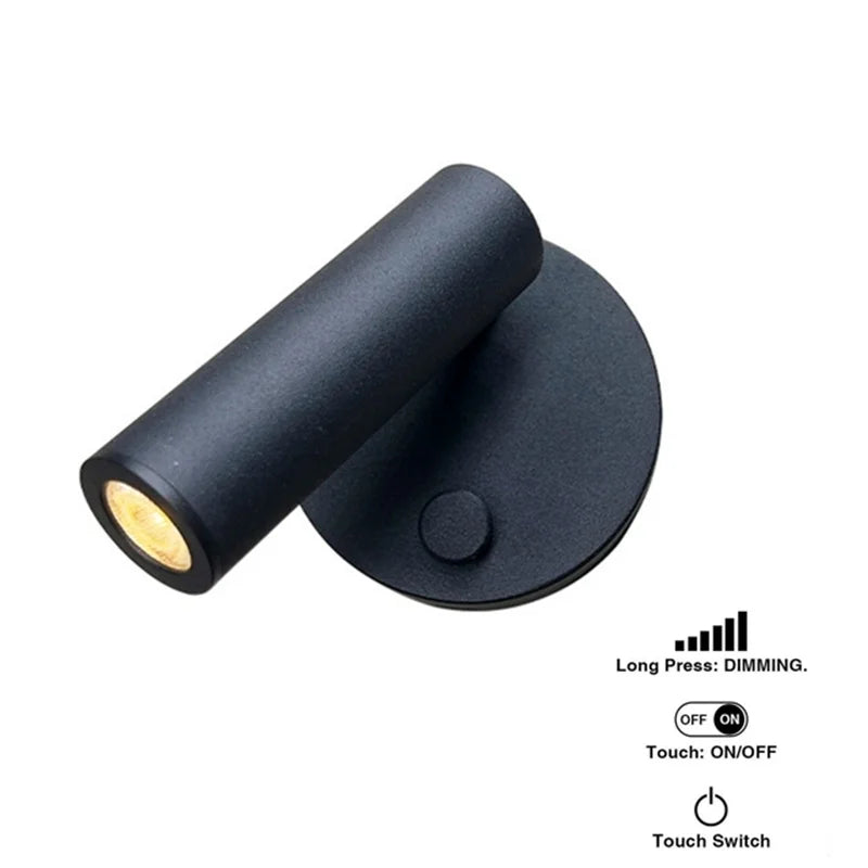Rechargeable Wireless LED Wall Lamp with Touch Dimmer