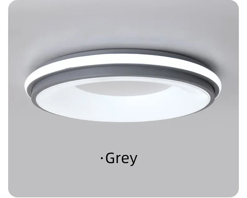 Modern Nordic LED Macaron Circular Ceiling Light for Kids Room & Living Room