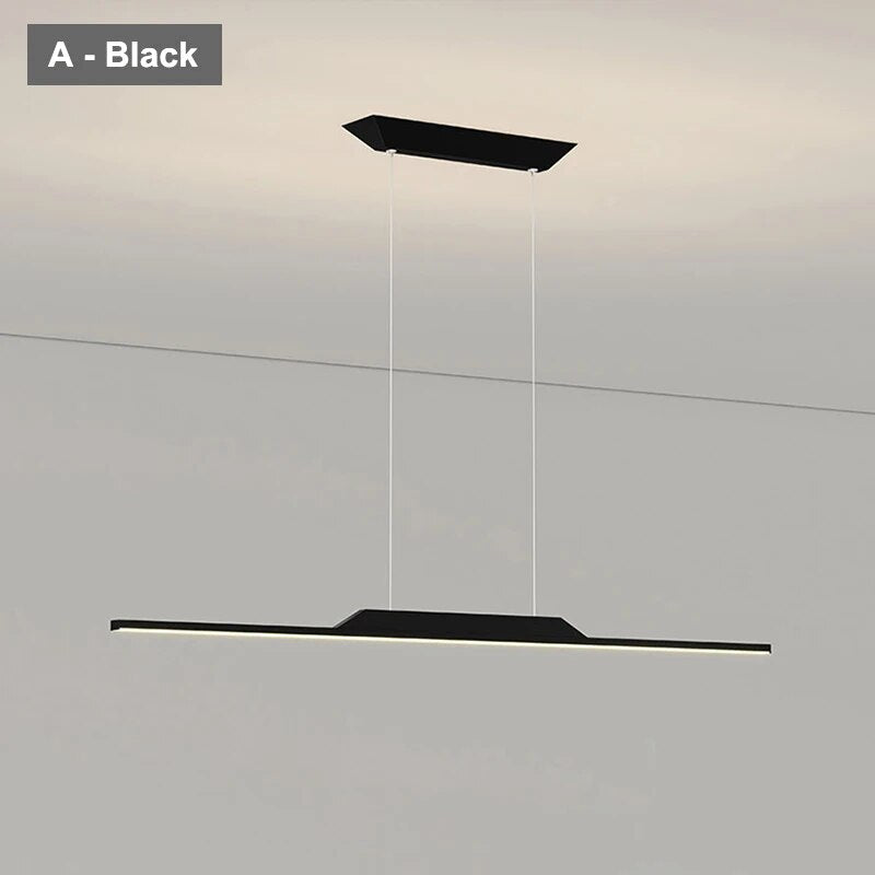 Nordic Flat Line Pendant Light for Kitchen and Bar