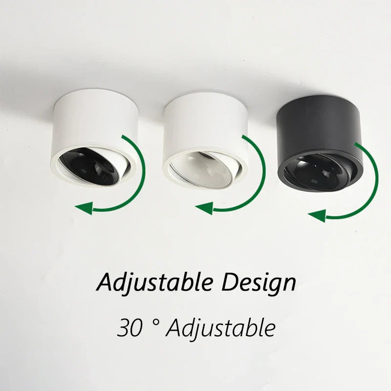Adjustable Ultra-Slim LED Spotlight - Modern Anti-Glare Design