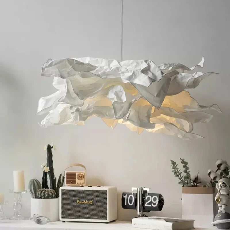 Elegant Cloud Paper Pendant Light for Modern Home Decor