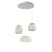 Wabi-Sabi Fabric Pendant Light for Restaurant and Bar Decor