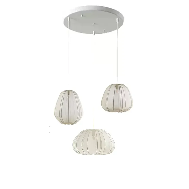 Wabi-Sabi Fabric Pendant Light for Restaurant and Bar Decor