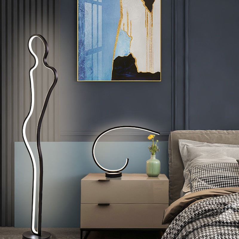 LED Human Figure Design Floor Lamp Linus