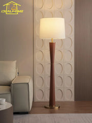 Minimalist Nordic Design Leather Floor Lamp in Iron