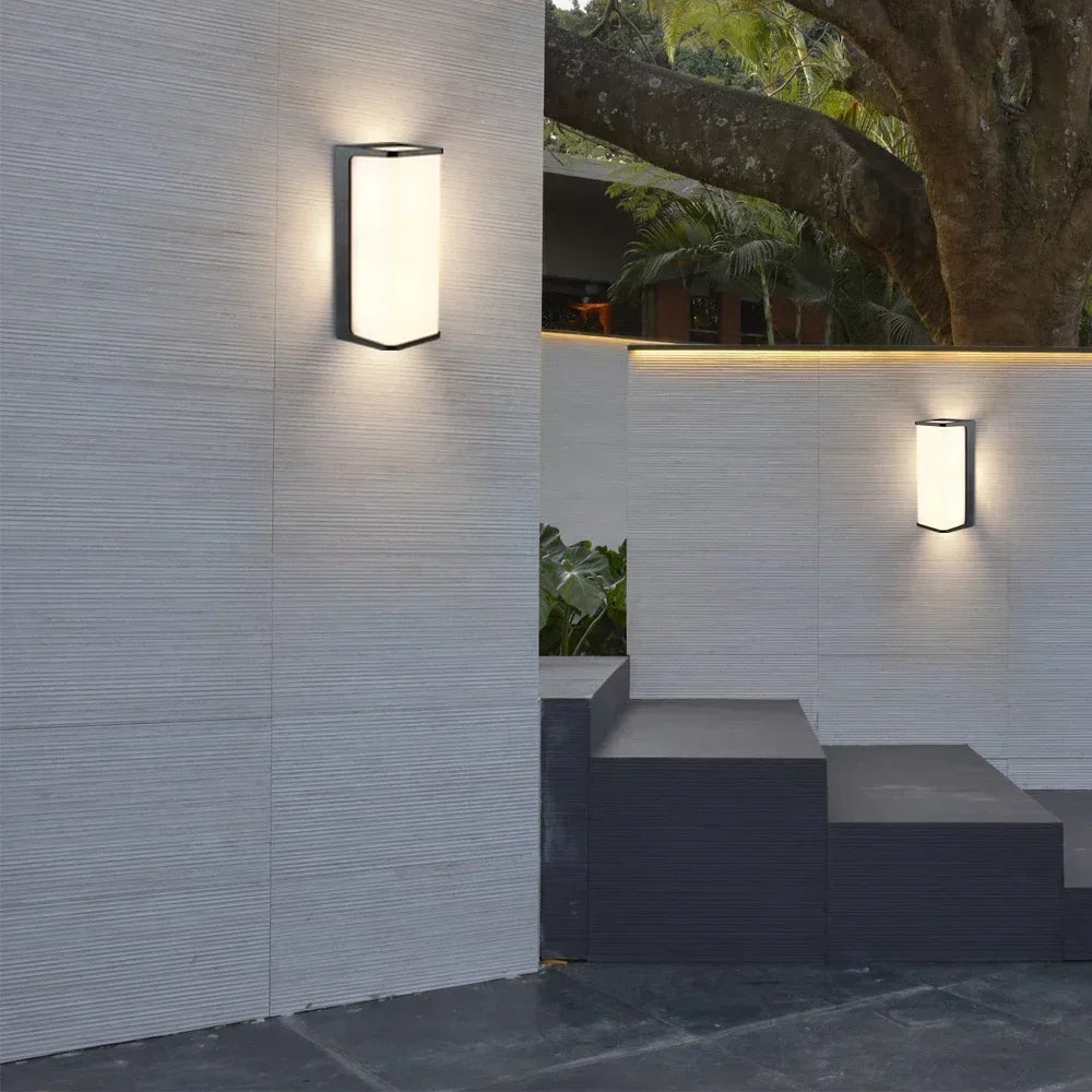 Modern Waterproof LED Outdoor Wall Sconce for Balcony, Garden, and Porch Lighting